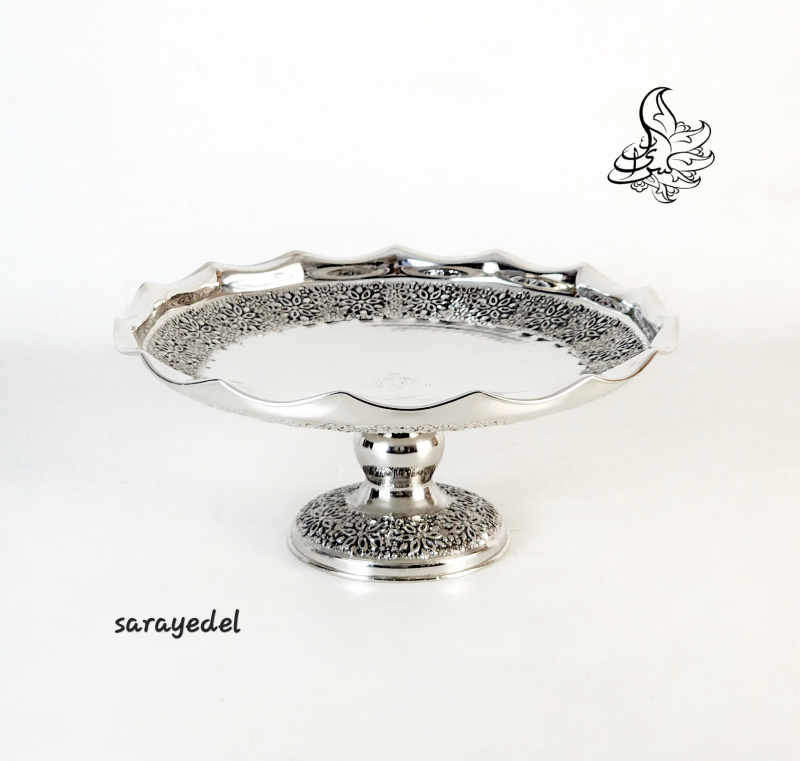 شیرینی خوری مسی روکش کروم333640